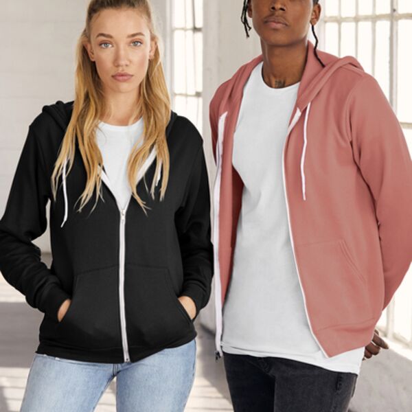 Bella + Canvas Unisex Sponge Fleece Full Zip Hoodie BC3739 Unisex Sponge Fleece Full Zip Hoodie Thumbnail