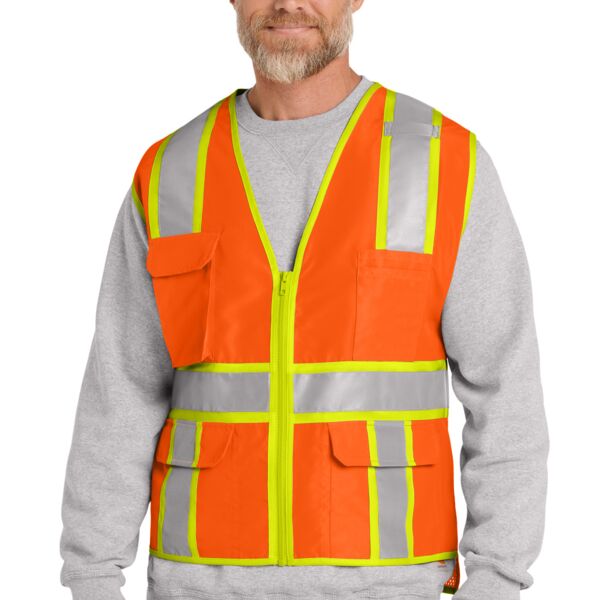 CornerStone Ansi 107 Class 2 Surveyor Zippered Two Tone Vest CSV105 Ansi 107 Class 2 Surveyor Zippered Two Tone Vest Thumbnail